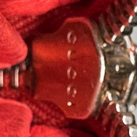 Gucci Red Coral Soho Interlocking GG Leather Zip Around Wallet + Gucci Dust Bag - Picture 16 of 16